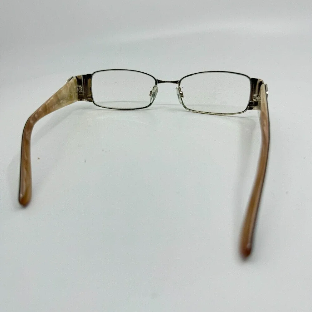 Parke Eyeglasses Frames PK5002 Gold 51-17-135 Rectangle Full Rim‎ H10581